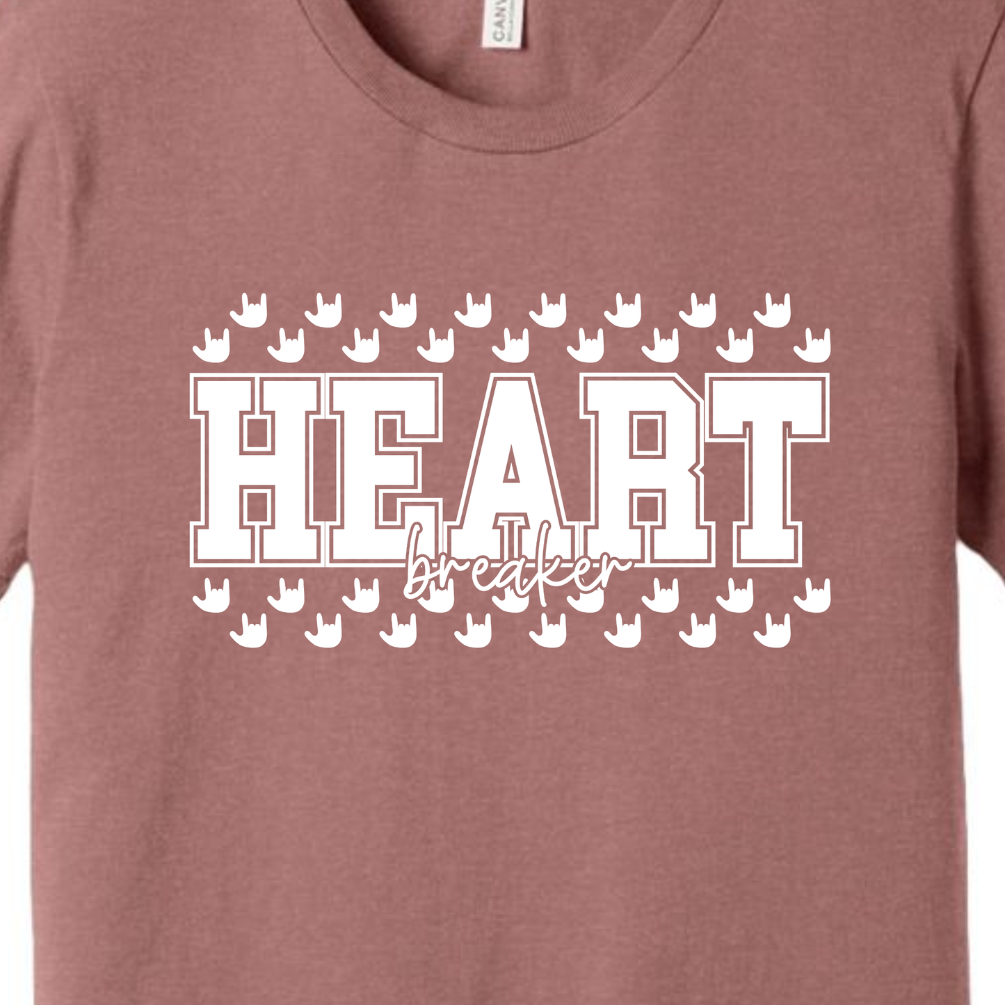 T-Shirt  Heather Mauve - Valentines (Multiple Prints)